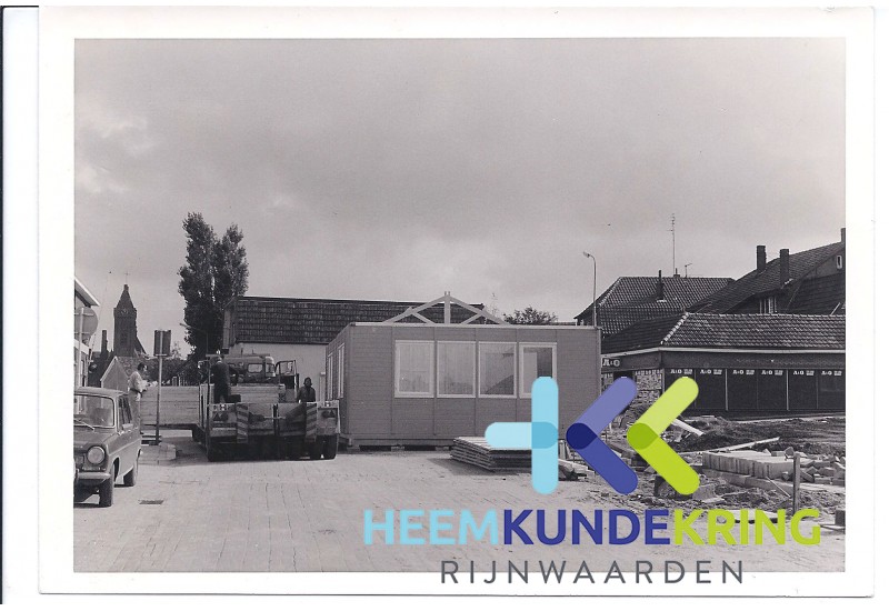Lobith 04-11-1974 aanleg Tunnel Transeedijk -Komstraat